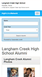 Mobile Screenshot of langhamcreekhighschool.org